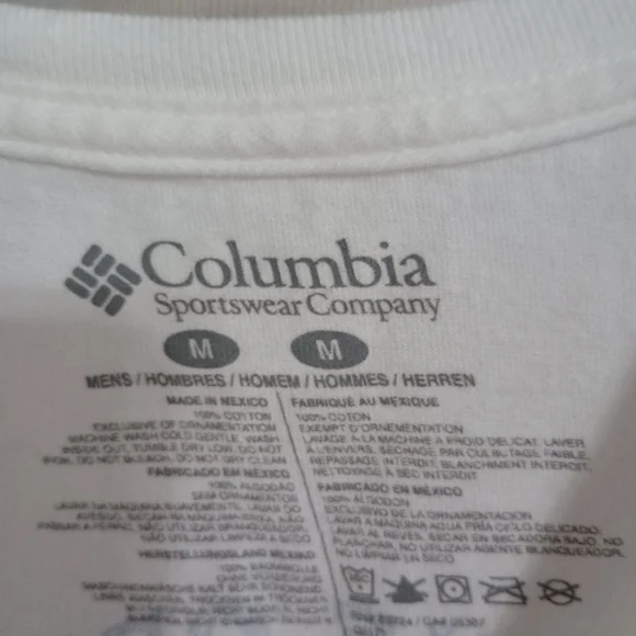 Mens Columbia L/S active tee Sz M - Picture 3 of 3